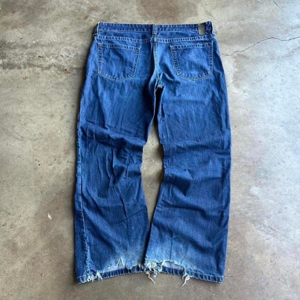 Vintage Y2K distressed‎ Mossimo baggy boot cut grunge jeans 38x30